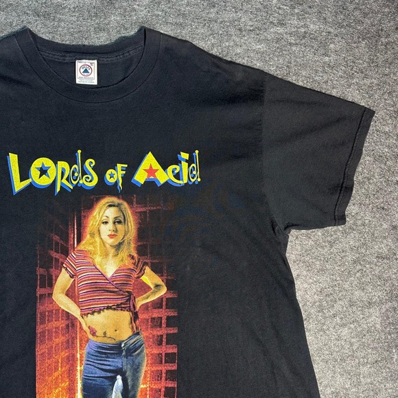 Rare Vintage 90s Lords of Acid Our Little Secret Tour Shirt Delta Pro Weight XL - Picture 15 of 16